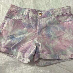 S O brand junior girls tie-dye shorts